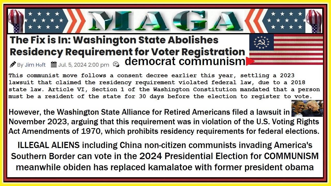 The Fix is In: democrat party COMMUNISM 2024-2028