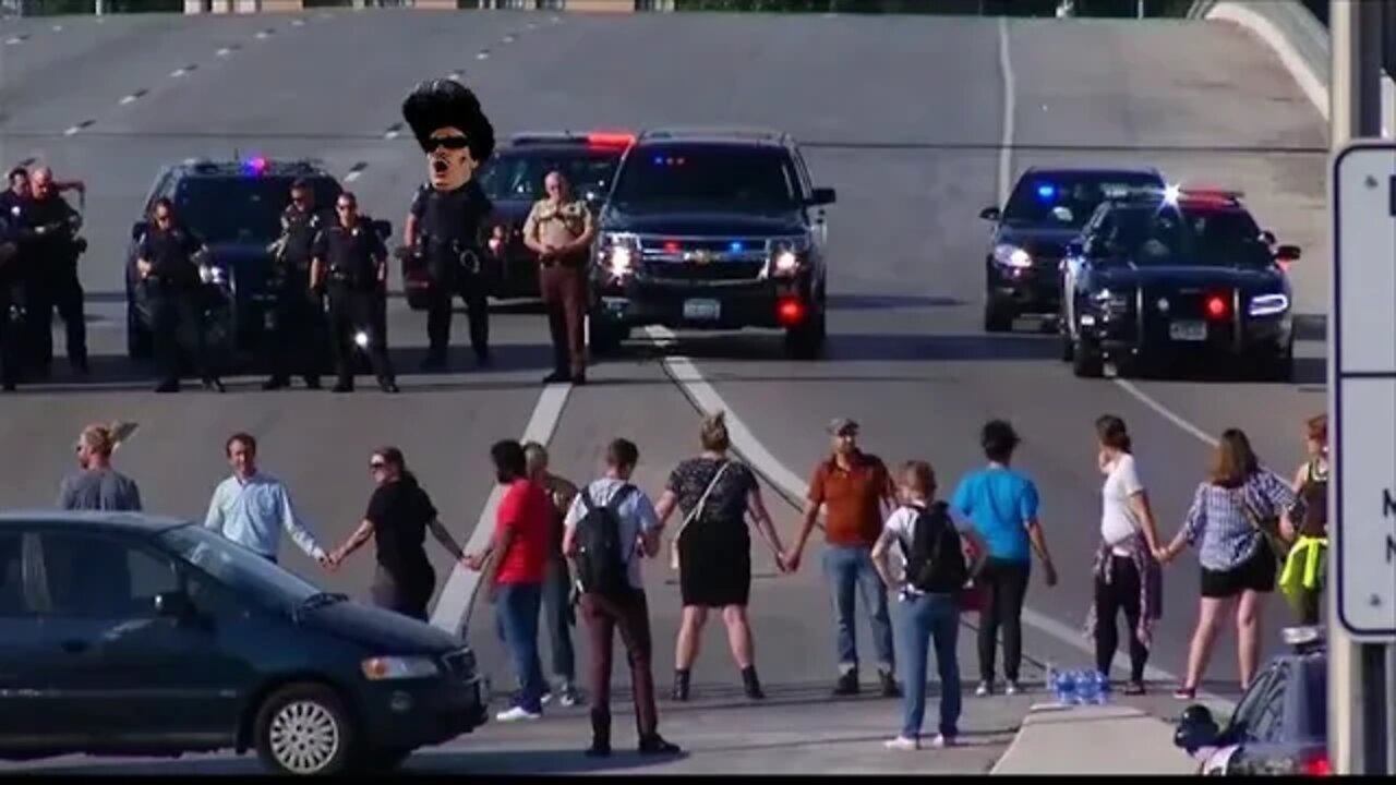 You can get hurt blocking traffic?