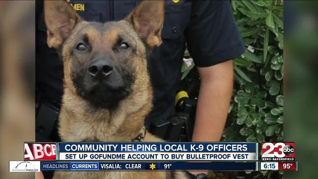 Local woman creates GoFundMe to get Bakersfield Police K-9 Officer a vest