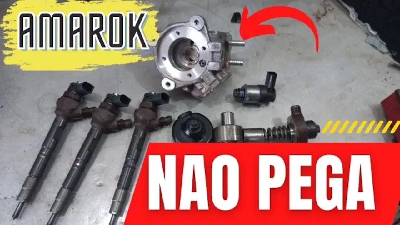 Amarok 2.0 Diesel NÃO PEGA. Veja Como RESOLVER O PROBLEMA!! #motor #mecanica