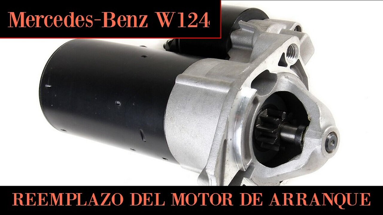 Mercedes Benz W124 - Cómo cambiar reemplazar el motor de arranque tutorial