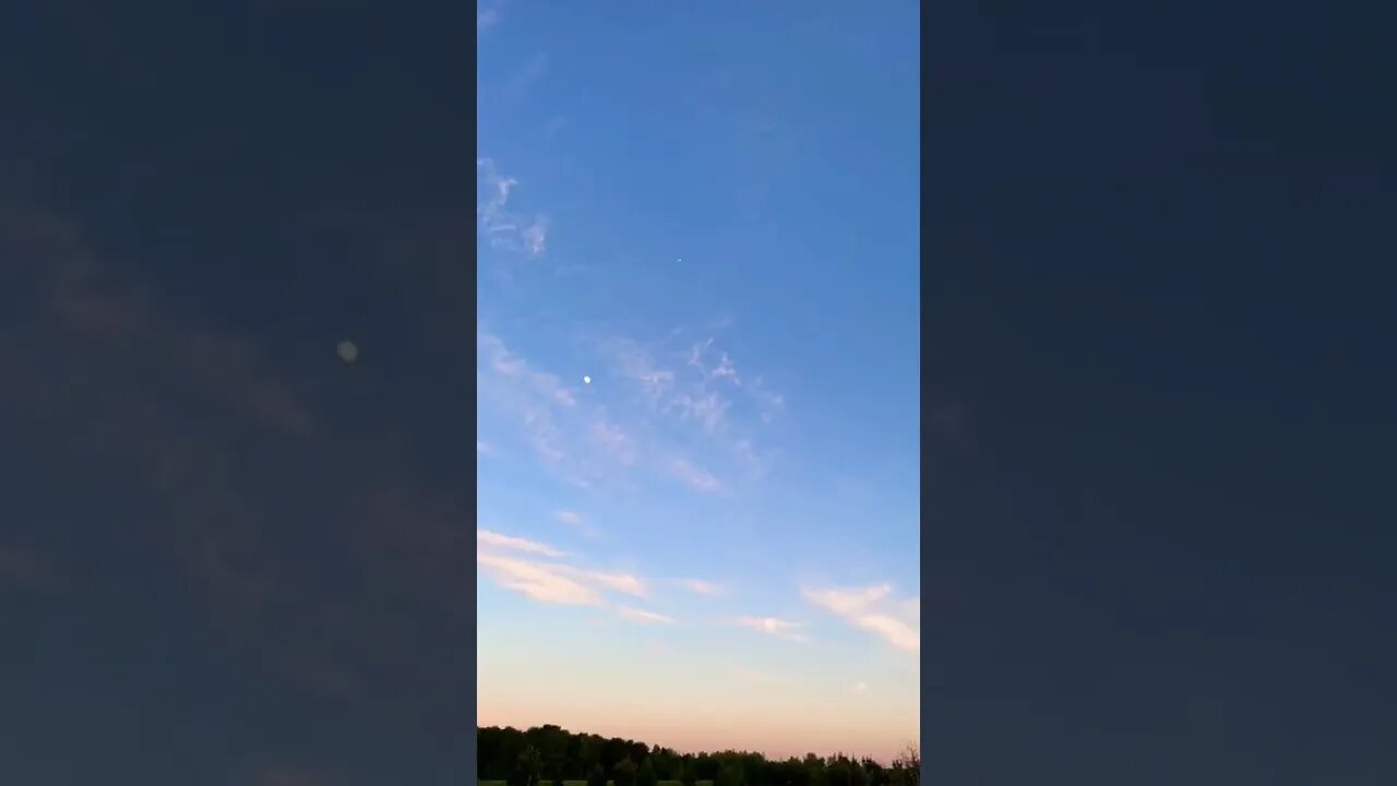 Airplane in the sky + Sunset