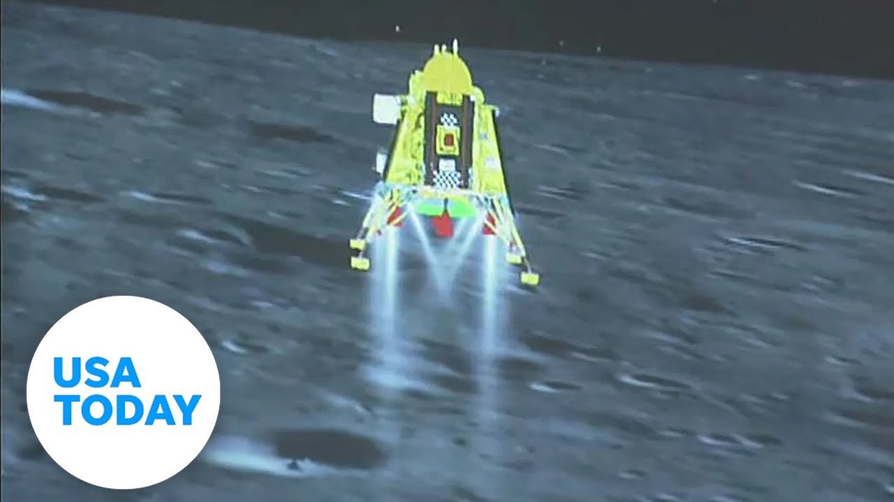 India lands on the moon, cheers erupt as Chandrayaan-3 touches down