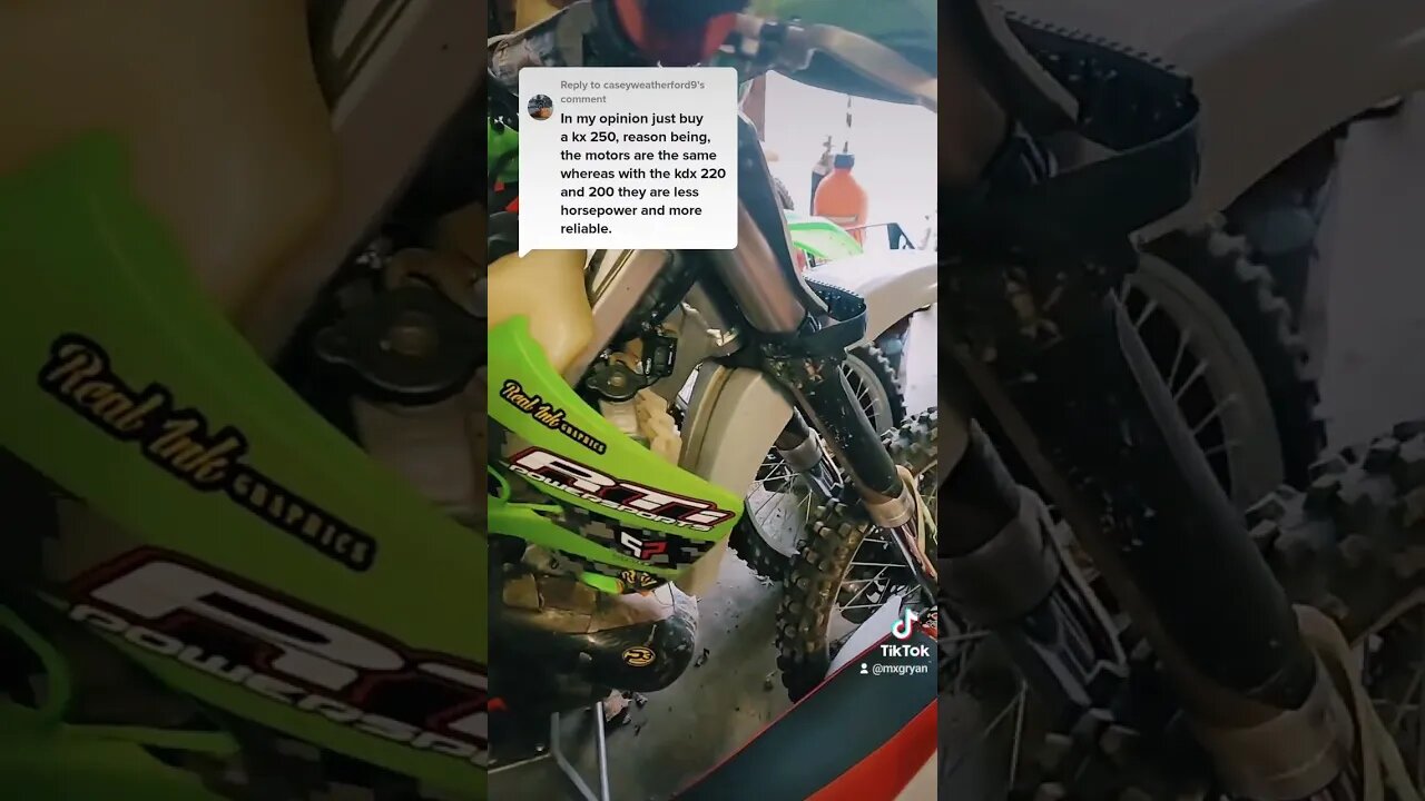 KDX vs KX 250 for offroad riding!