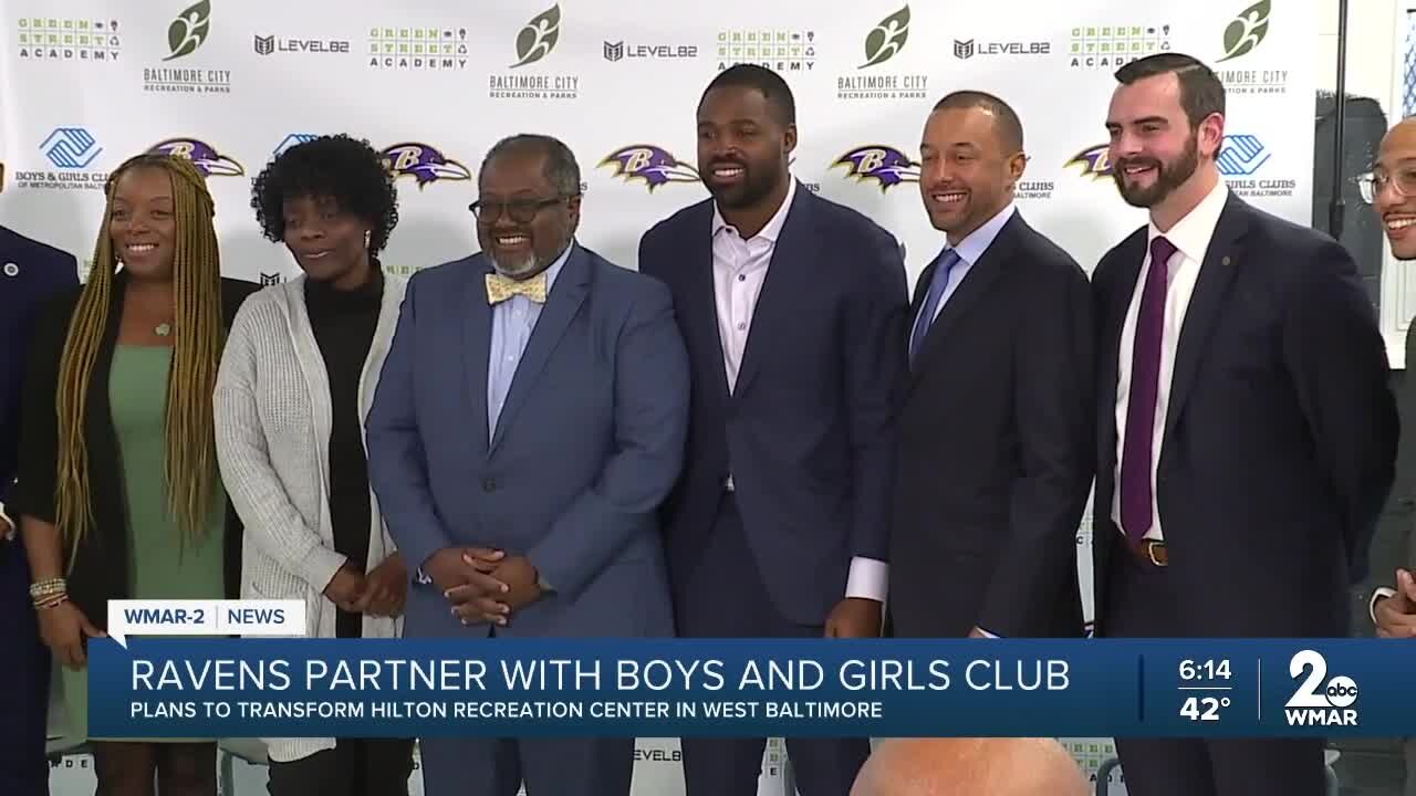 Ravens partner with Boys and Girls Club to transform Hilton Recreation Center