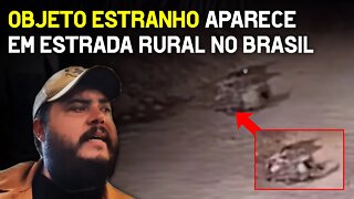 Objeto estranho aparece no meio da estrada no Brasil