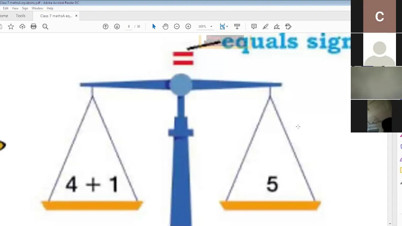 Class 7th Maths A Lecture 1 Zoom Online Class 30 Nov 2020