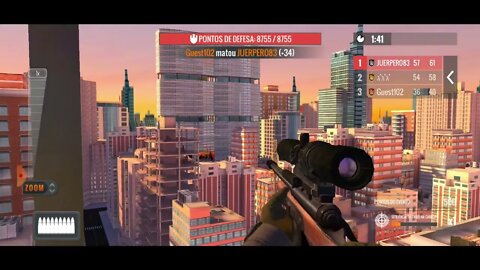 GUIGAMES - SNIPER 3D ASSASSIN - PVP Gameplay Player vs Player - 19 de março de 2022 - Rodada 4 de 10