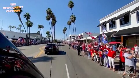 President Trump departing Newport Beach, California.