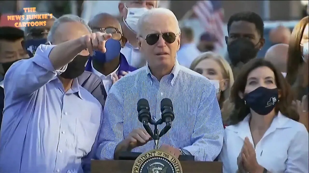 Schumer to Biden: "Say hello." Biden: "Don't jump!"