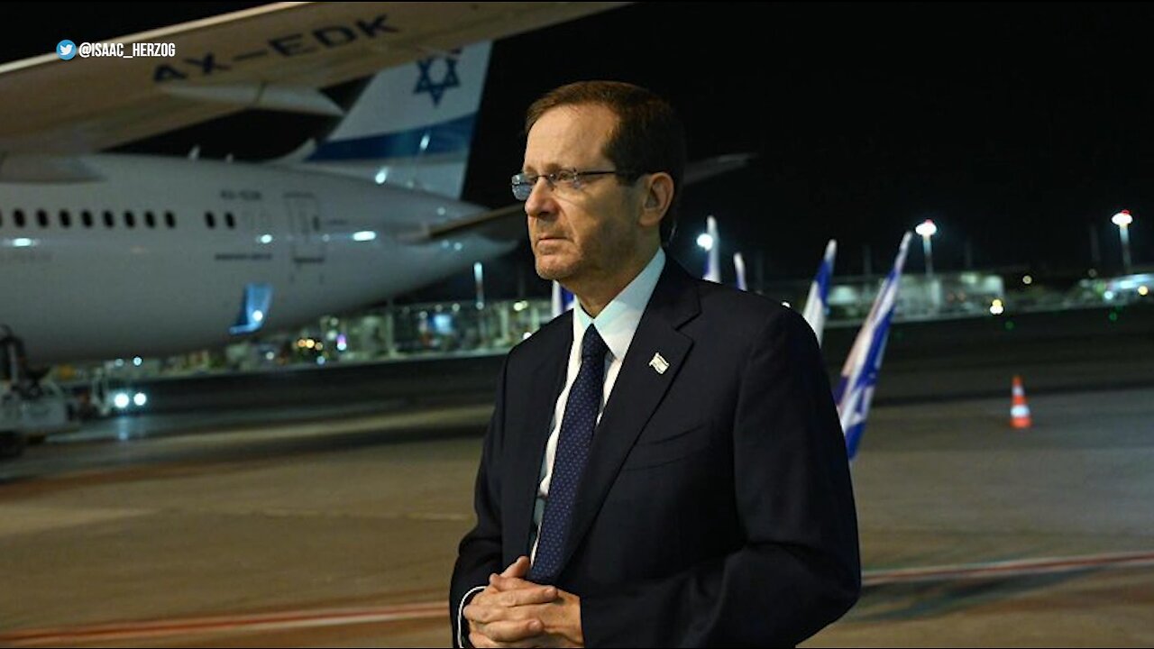 Israeli President Isaac Herzog Arrives in the United States