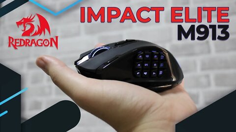 MOUSE GAMER REDRAGON IMPACT ELITE M913 VALE A PENA? UNBOXING E PRIMEIRAS IMPRESSÕES