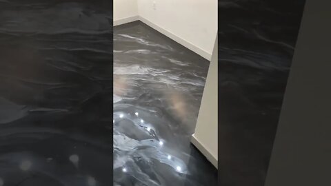 Metallic Epoxy Floors are 🔥 #shorts