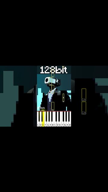Cameraman but every time more and more bits [2] (@musicoscinicos) - Octave Piano Tutorial