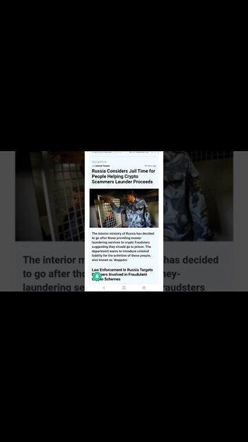 Russia Considers Jail Time for People Helping Crypto Scammers Launder Proceeds #cryptomash