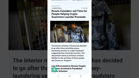 Russia Considers Jail Time for People Helping Crypto Scammers Launder Proceeds #cryptomash