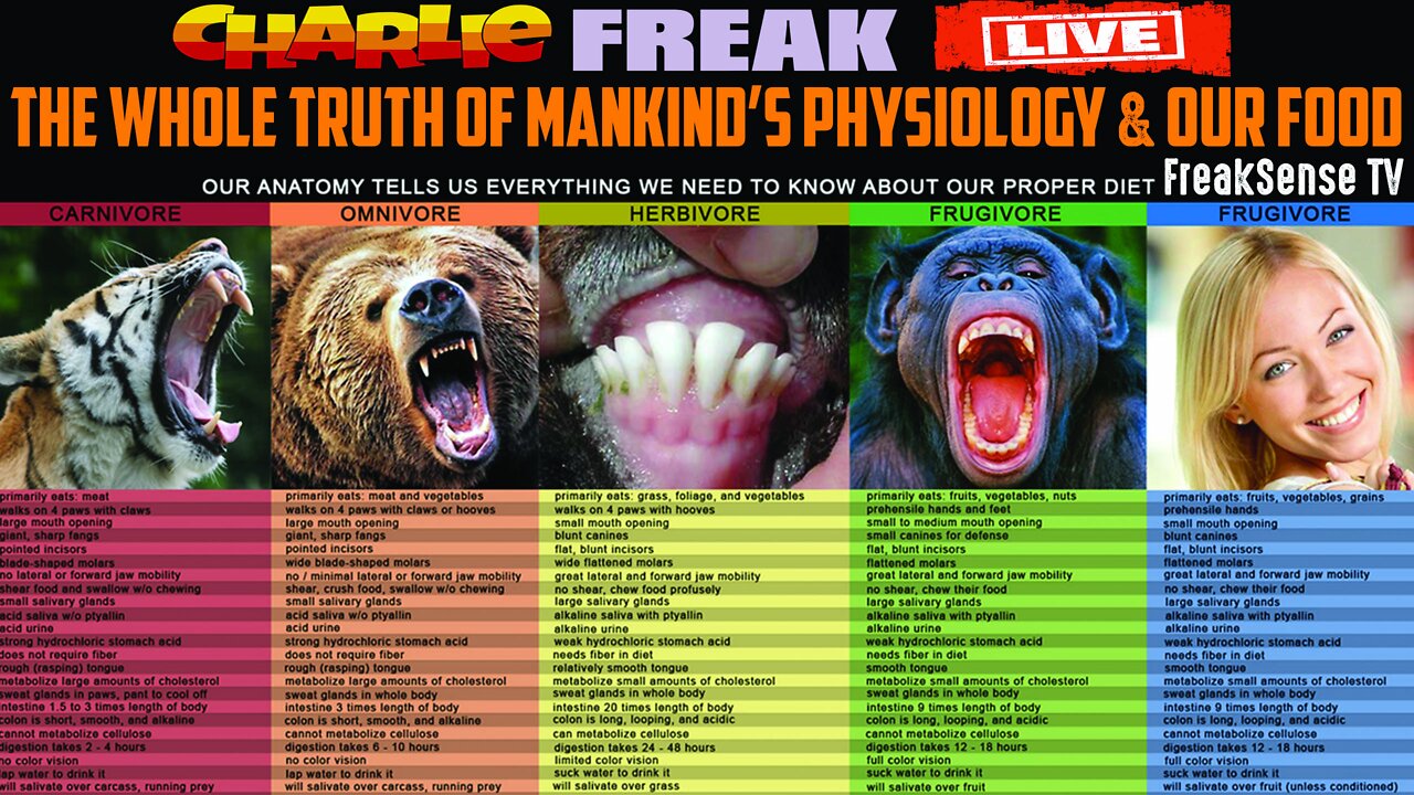 The Whole Truth of Mankind's Physiology & Our Food