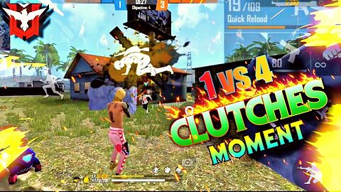 easily booyah 1vs4 clutch 😎