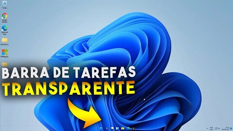 Como DEIXAR A BARRA DE TAREFAS do WINDOWS 11 TRANSPARENTE