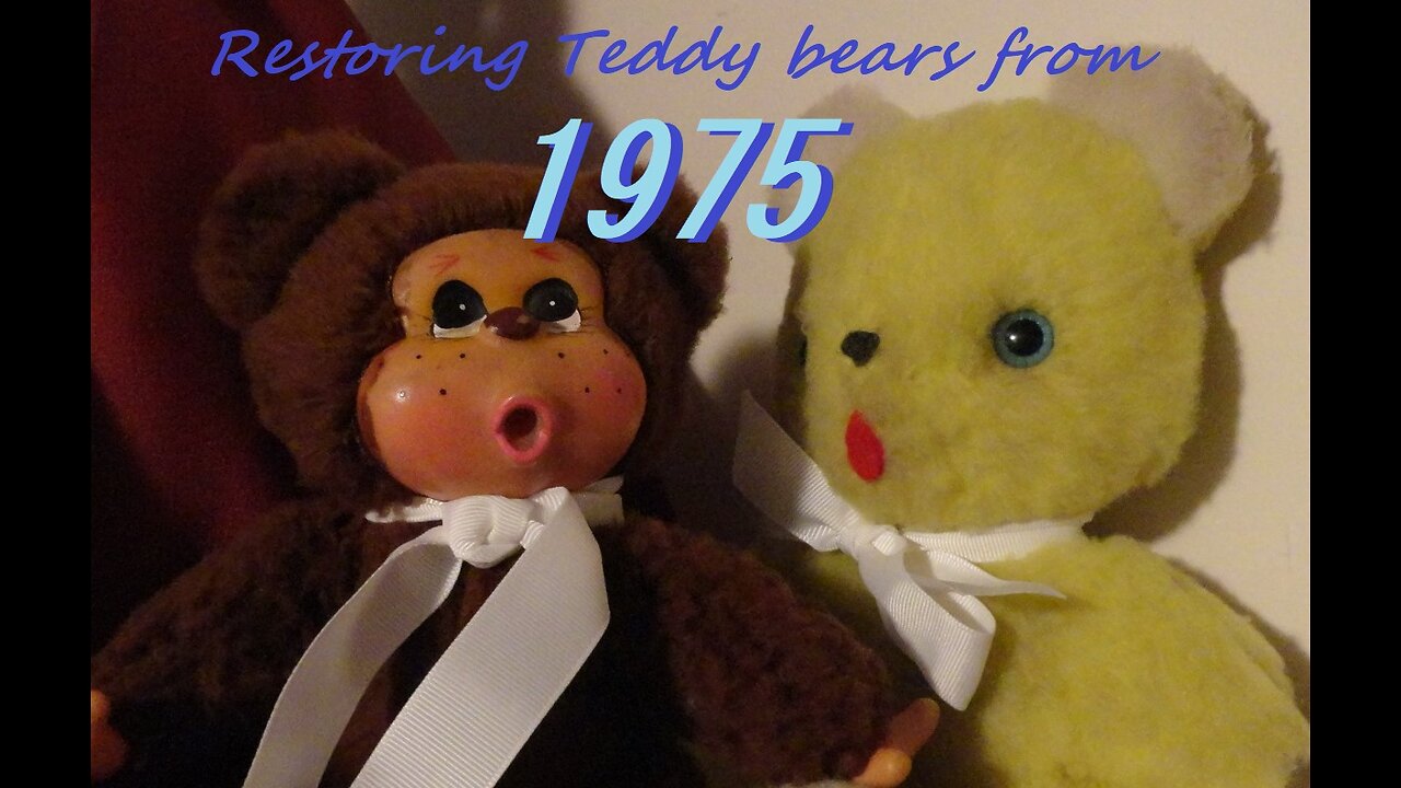 Restoring 50 year old teddy bears