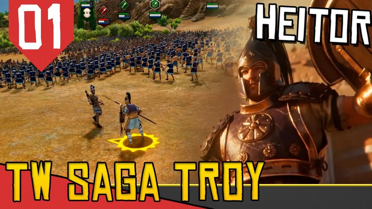 Guerras GREGAS com o Príncipe de Troia! - Total War Saga Troy Heitor #01 [Gameplay Português PT-BR]