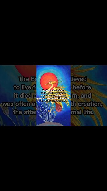 L'uccello Benu della mitologia POLITEISTA egizia,o Phoinix in quella greca DOCUMENTARIO è una divinità egizia appartenente al culto POLITEISTA egizio.Nella mitologia eliopolitana POLITEISTA,viveva sulla pietra Benben posta nel tempio di Eliopoli