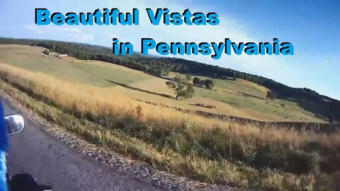 Motorcycle touring: Beautiful Vistas in western Pennsylvania. Fishing and messing with a scammer