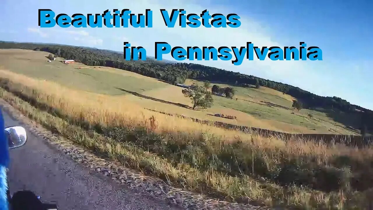 Motorcycle touring: Beautiful Vistas in western Pennsylvania. Fishing and messing with a scammer