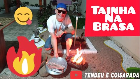 Como fazer peixe tainha na brasa da churrasqueira /comida saudável #turismo #viagem #tainhanabrasa