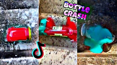 Bottle Rolling Down Stairs ASMR 💧 TikTok Compilation