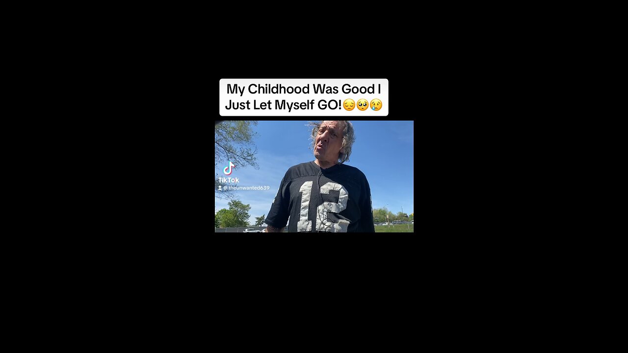 Homeless Man Says “I Had A Good Childhood,I Just Let Myself Go”.!!