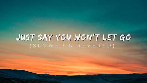 Just Say You Won't Let Go