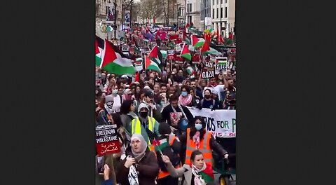 250K people in Kensington, London, protesting Israel’s genocide in Gaza