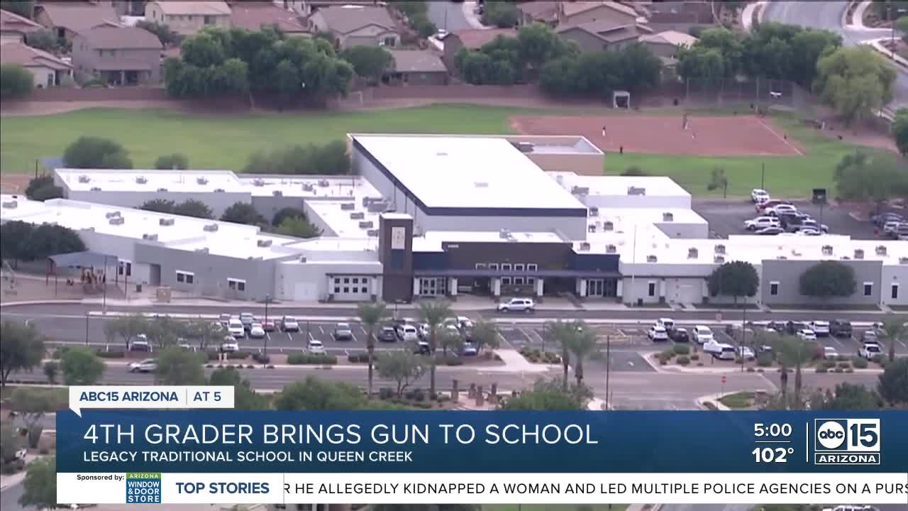 4th grader brings gun to Queen Creek school