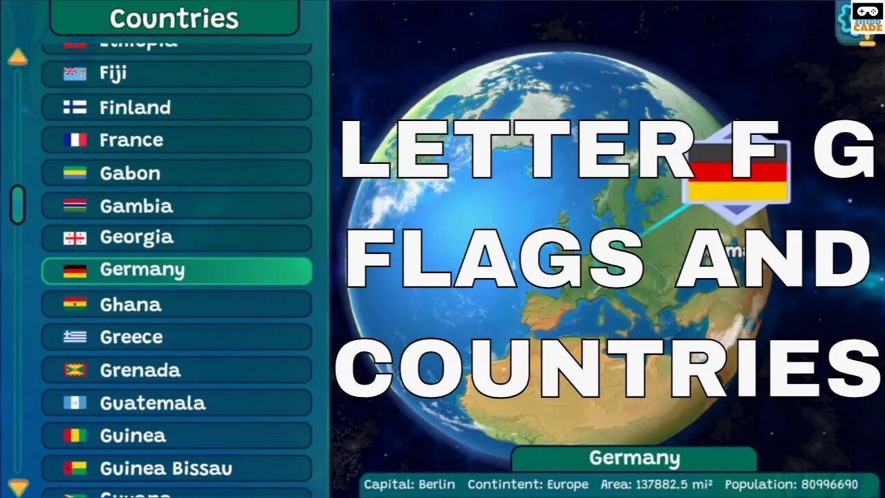 Letter F and G - Flags & Countries