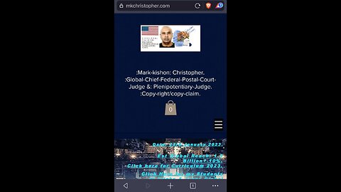 Mark Kishon Christopher - Website Preview