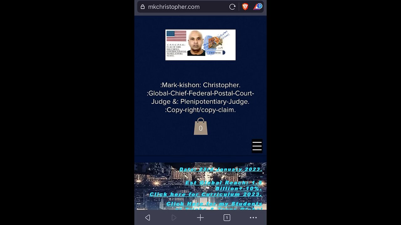 Mark Kishon Christopher - Website Preview