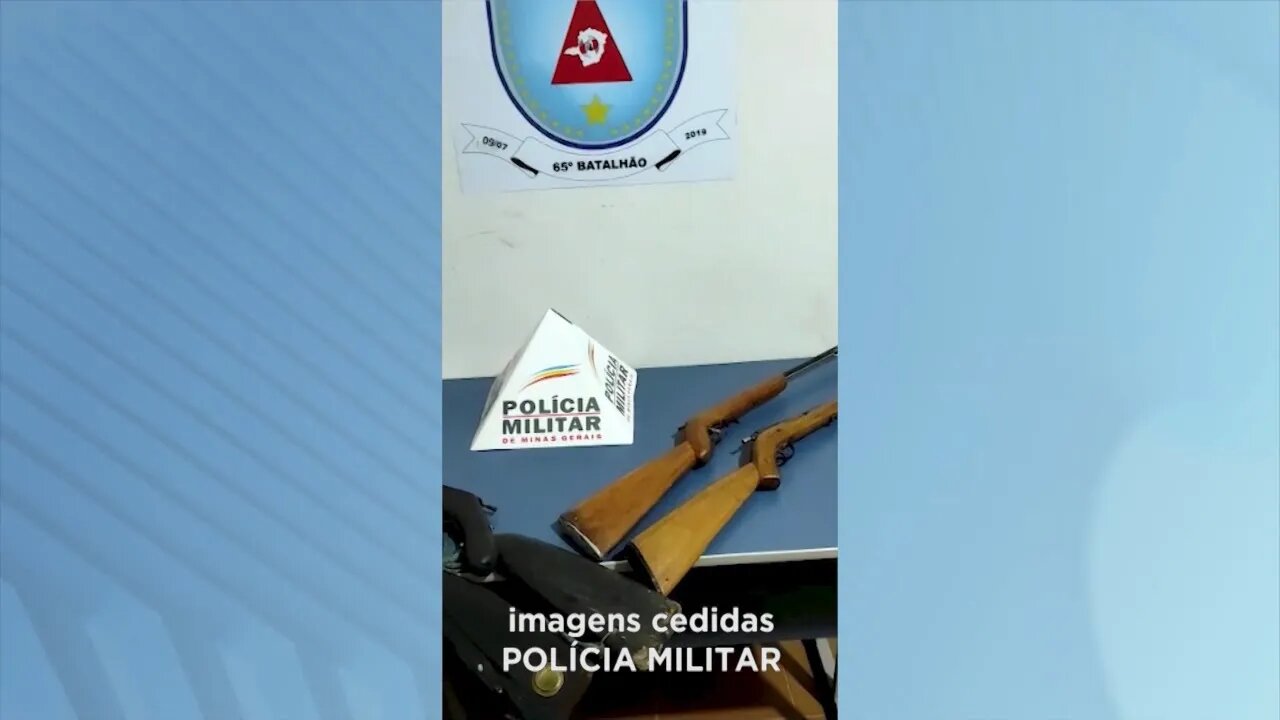 Mateus 5:9 fase II idoso preso com 4 armas de fogo em São Pedro do Suaçuí durante operação da P