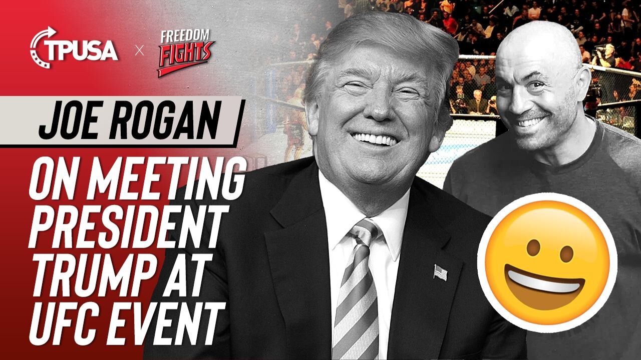 Joe Rogan Meets President Trump At UFC