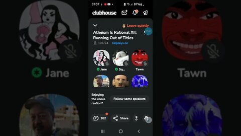 #clubhouse #Darth #John_Lee #Ran_Away 🏃🏿‍♂️💨#Debate #Atheist_Justify_Objective_Morality??