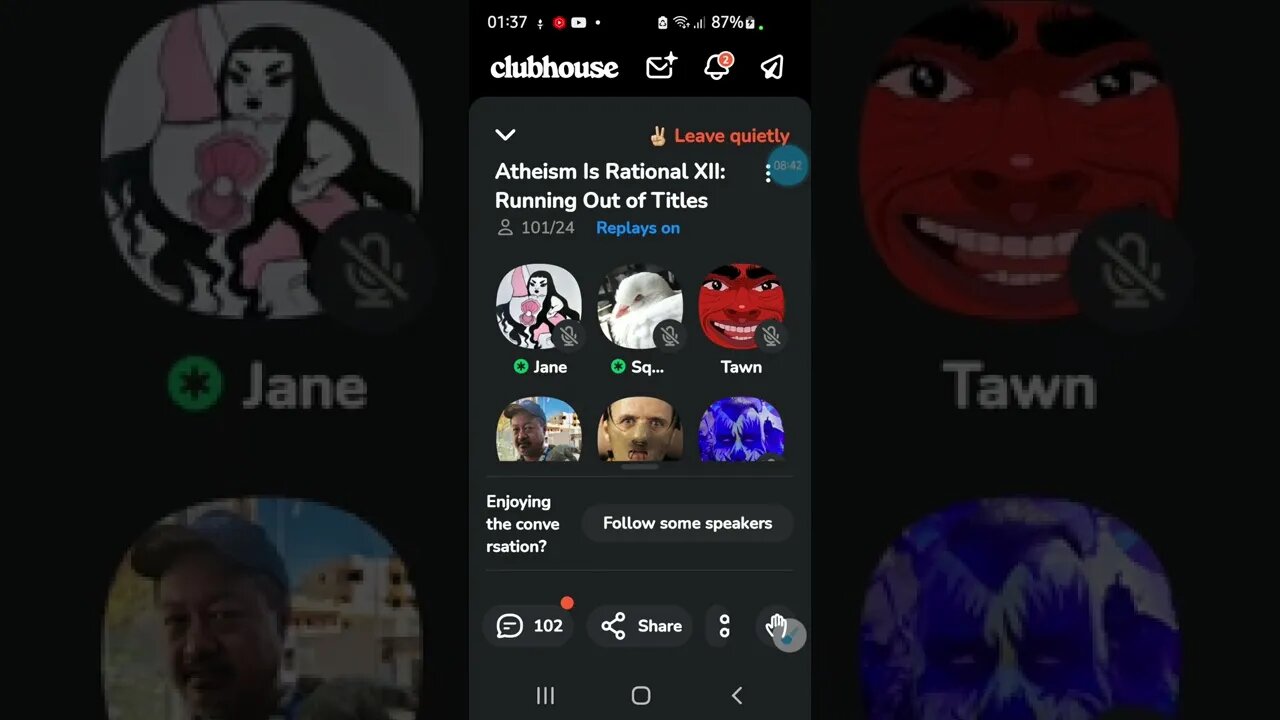 #clubhouse #Darth #John_Lee #Ran_Away 🏃🏿‍♂️💨#Debate #Atheist_Justify_Objective_Morality??