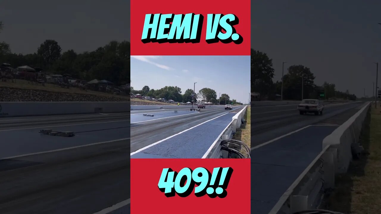 Hemi vs. 409 at the Dragstrip! #shorts