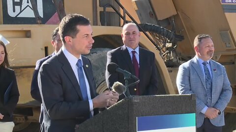 Pete Buttigieg tours Otay Mesa East port of entry project