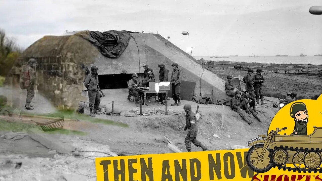 Omaha Beach WN65 - Then and Now #shorts 22