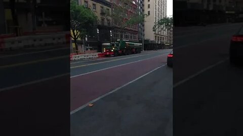 West 23 Street and 6 Avenue in New York City. Monday May 24, 2021 at 5:50 AM.