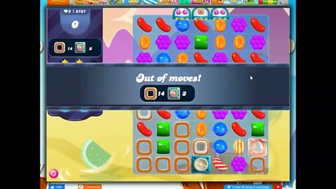 Candy Crush Level 2737 Talkthrough, 23 Moves 0 Boosters