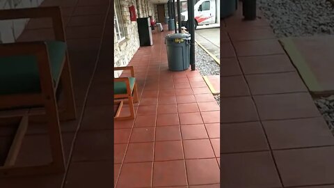 New #gangstalking motel fake "thug" neighbor comes outside every time I do, just to blast music!