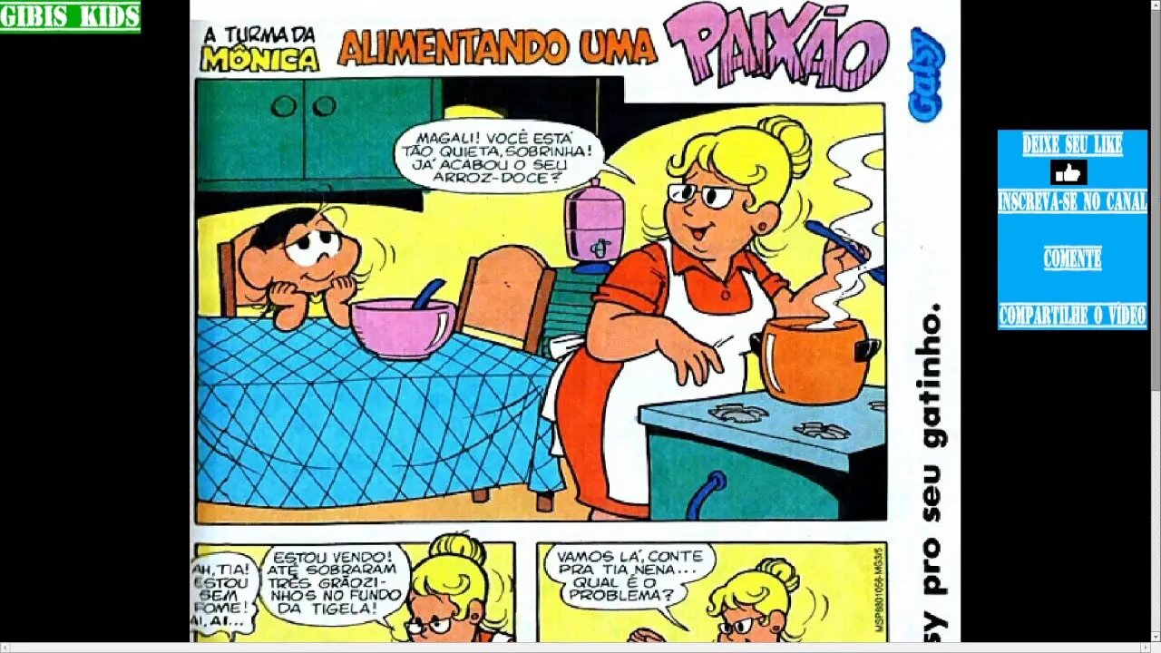 Turma Da Mônica Alimentando Uma Paixão