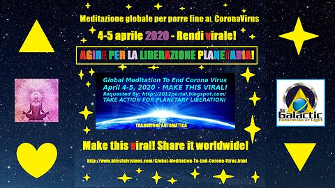 Meditazione globale per porre fine al corona virus C.O.B.R.A 2020