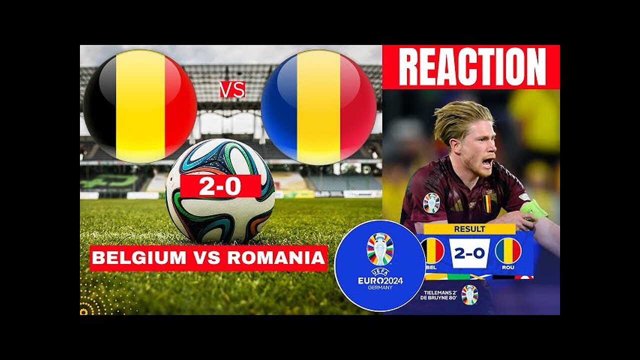 Belgium vs Romania/ highlights/UEFA/euro 23rd June 2024